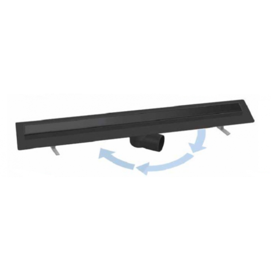 Κανάλι Ντουζιέρας 60cm Viospiral 70-09596/S Μαύρο Κανάλι Ντουζιέρας 60cm Viospiral 70-09596/S Μαύρο